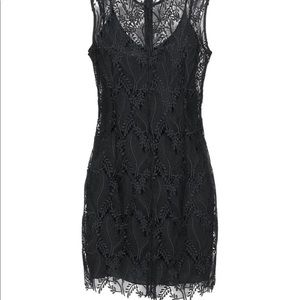 Diane Von Furstenberg Black Lace Dress